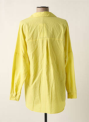 Chemisier coupe droite manches longues jaune BIG DART femme