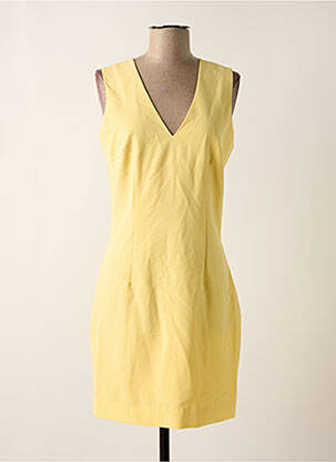 Robe mi-longue jaune VILA pour femme