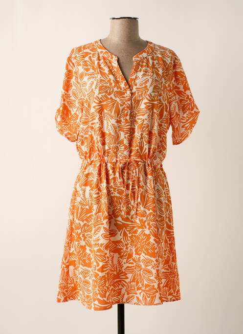 Robe mi-longue orange JDY pour femme