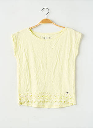 T-shirt coupe droite manches courtes jaune TIFFOSI fille