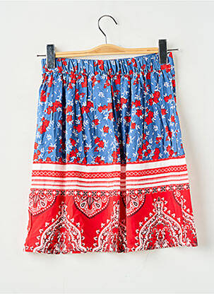 Jupe courte taille haute bleu VILA femme