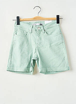 Short fermeture zippée sous rabat boutonné taille haute vert TIFFOSI femme