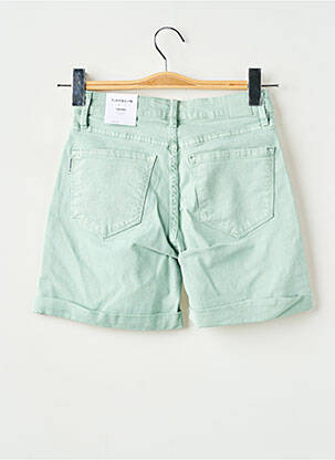 Short fermeture zippée sous rabat boutonné taille haute vert TIFFOSI femme
