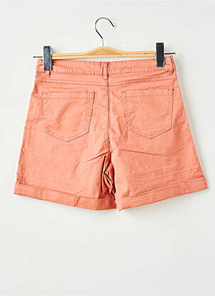 Short fermeture zippée sous rabat boutonné taille normale orange SARAH JOHN femme