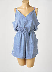 Combishort bleu D pour femme seconde vue