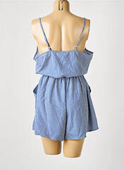 Combishort bleu D pour femme seconde vue