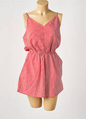 Combishort rouge D pour femme seconde vue