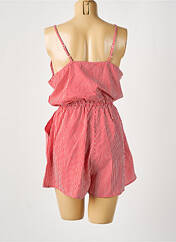 Combishort rouge D pour femme seconde vue