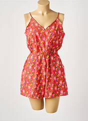 Combishort rouge D pour femme seconde vue