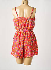 Combishort rouge D pour femme seconde vue