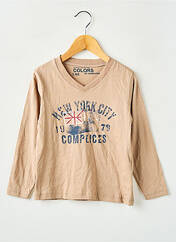 T-shirt beige COMPLICES pour garçon seconde vue