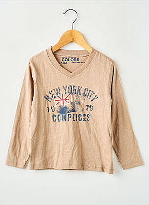 T-shirt beige COMPLICES pour garçon