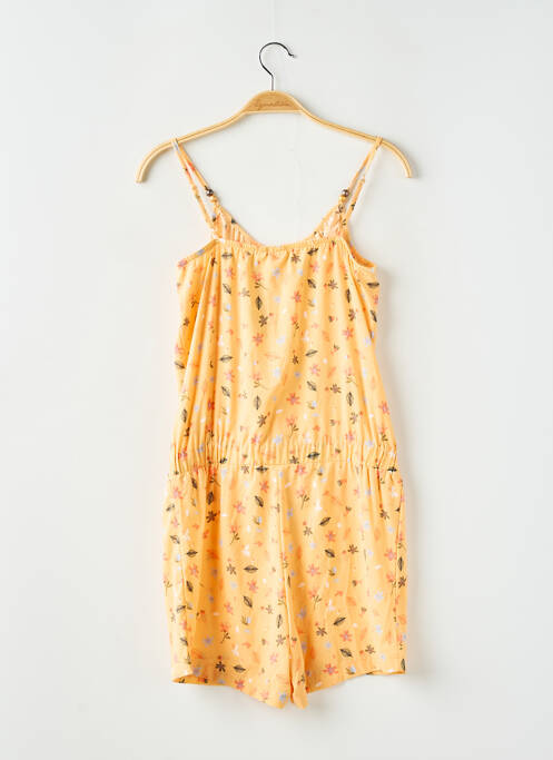 Combishort imprimé fleurs fines bretelles jaune NAME IT fille
