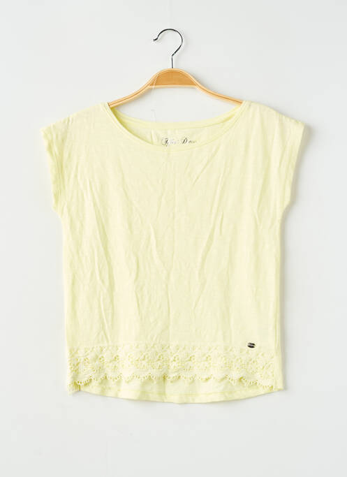 T-shirt coupe droite manches courtes jaune TIFFOSI fille