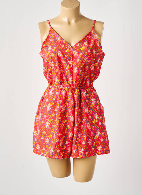 Combishort rouge D pour femme