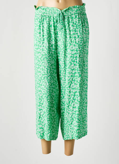 Pantalon 7/8 vert PIECES pour femme