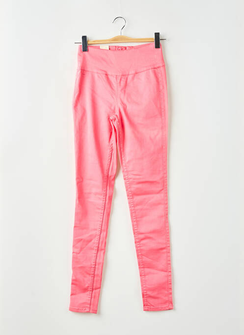 Pantalon slim rose PIECES pour femme