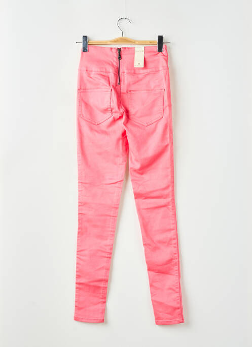 Pantalon slim rose PIECES pour femme