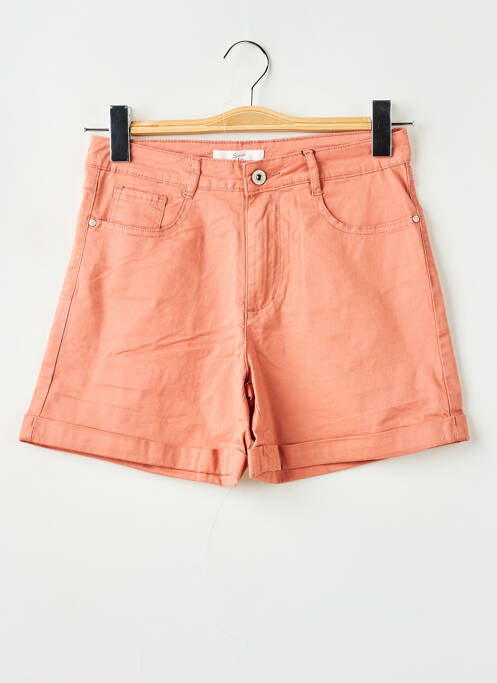 Short orange SARAH JOHN pour femme