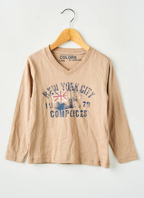 T-shirt beige COMPLICES pour garçon