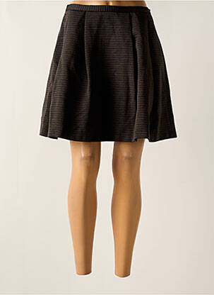 Jupe courte poches gris LUCY & CO femme