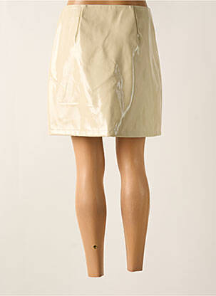 Jupe courte coupe droite beige VILA femme