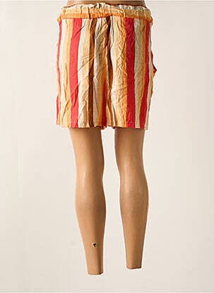 Short coupe droite orange TIFFOSI femme