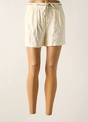 Short coupe droite beige JDY femme