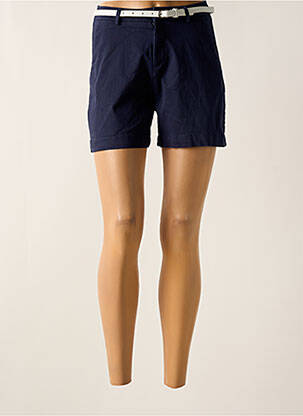 Short fermeture zippée sous rabat boutonné taille haute bleu TIFFOSI femme