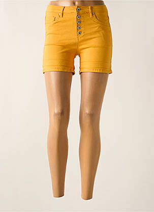 Short poches jaune NINA CARTER femme