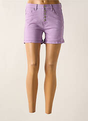 Short violet NINA CARTER pour femme seconde vue