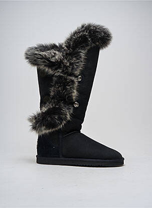 Bottes nubuck talon plat jusqu'à 3cm noir AUSTRALIA LUXE COLLECTIVE femme