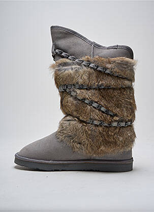 Bottines/boots fourrée talon plat jusqu'à 3cm gris AUSTRALIA LUXE COLLECTIVE femme