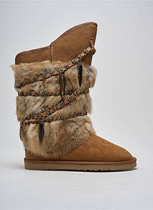 Bottines/boots fourrée talon plat jusqu'à 3cm marron AUSTRALIA LUXE COLLECTIVE femme