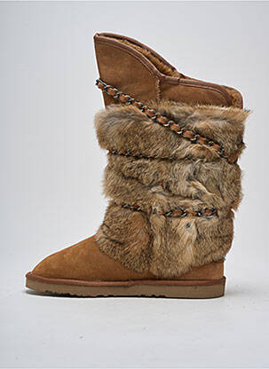 Bottines/boots fourrée talon plat jusqu'à 3cm marron AUSTRALIA LUXE COLLECTIVE femme