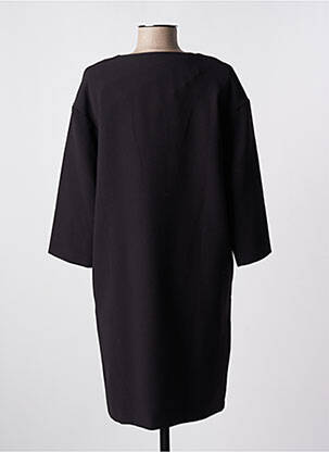 Robe courte manches 3/4 manches 3/4 noir SIGNE NATURE femme