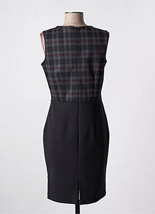 Robe mi-longue sans manche sans manche noir MIVITE femme
