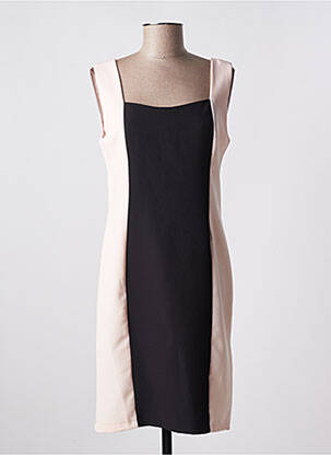 Robe mi-longue sans manche sans manche rose MIVITE femme