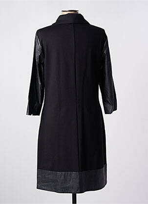 Robe mi-longue manches longues manches longues noir BETTY BARCLAY femme