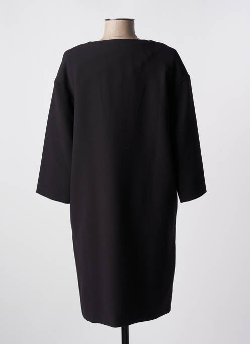 Robe courte manches 3/4 manches 3/4 noir SIGNE NATURE femme