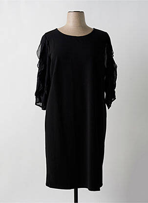 Robe mi-longue noir SIGNATURE pour femme