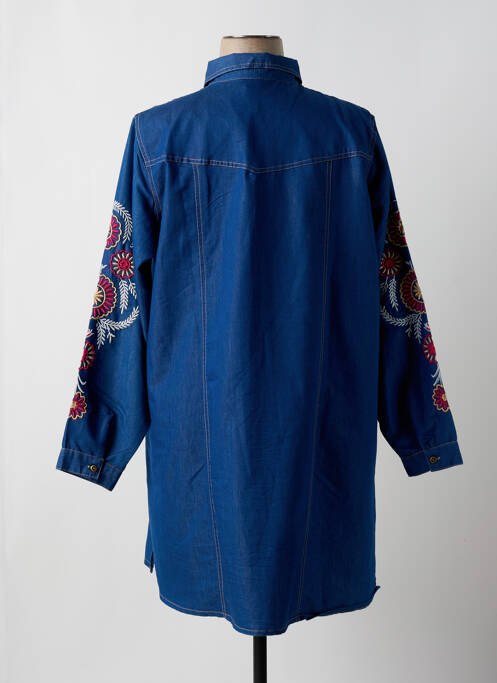 Tunique manches longues bleu CARISAL pour femme