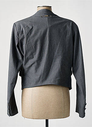 Veste chic col v gris MC PLANET femme