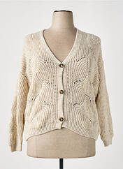 Gilet manches longues beige GIULIA NOTTE pour femme seconde vue