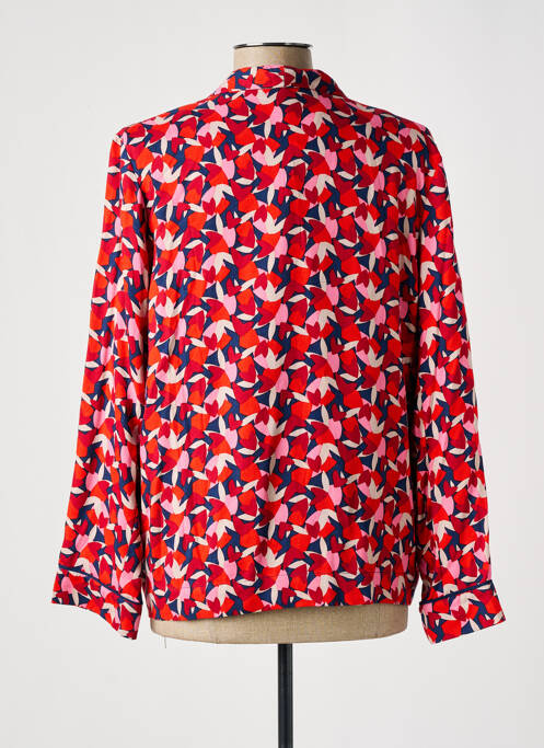 Blazer col châle rouge PRINCESSE NOMADE femme