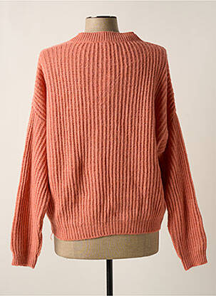 Pull col v manches longues rose VICTORIA femme