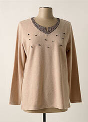 Pull beige BAGORAZ pour femme seconde vue