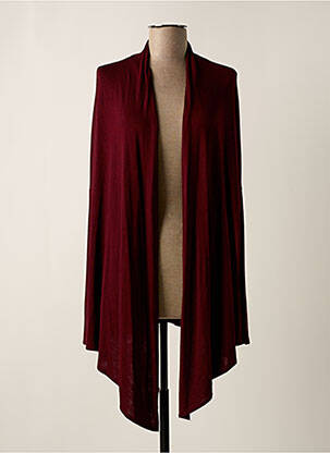 Gilet manches longues stretch rouge MIVITE femme