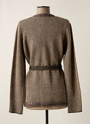 Veste casual col rond gris NICOLE ET CHARLOTTE femme
