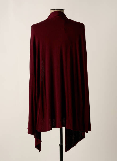 Gilet manches longues rouge MIVITE pour femme